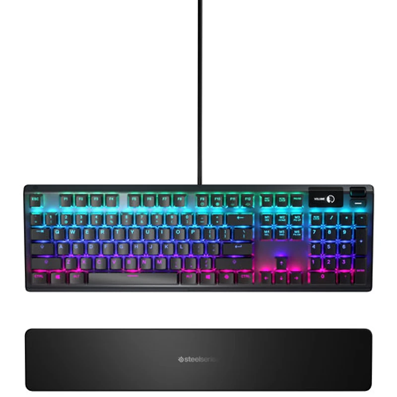 Clavier de jeu mécanique ergonomique tactile rétroéclairé pleine grandeur Apex 5 de SteelSeries - Anglais