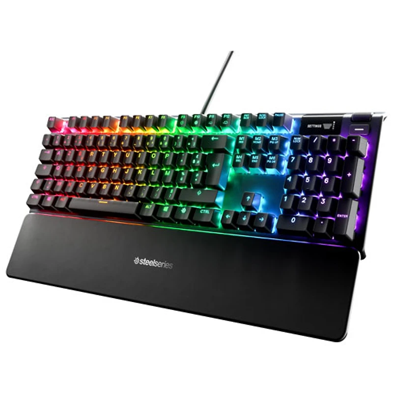 SteelSeries Apex 5 Full-Size Backlit Mechanical Tactile Ergonomic Gaming Keyboard - English
