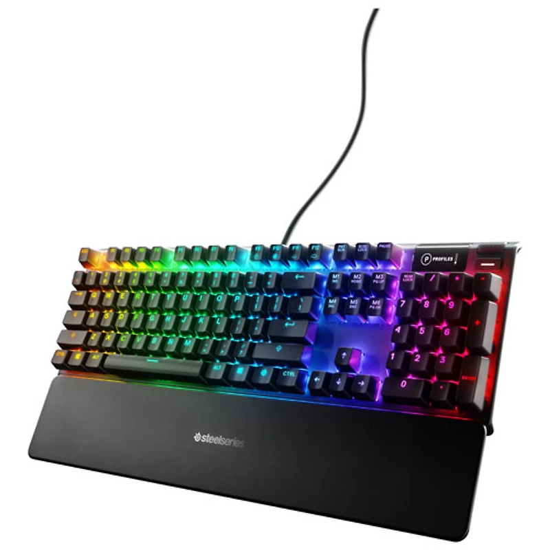 SteelSeries Apex 5 Full-Size Backlit Mechanical Tactile Ergonomic Gaming Keyboard - English