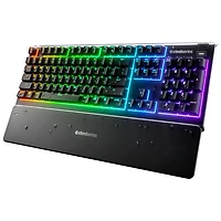 Clavier de jeu ergonomique tactile rétroéclairé pleine grandeur à membrane Apex 3 de SteelSeries - Anglais