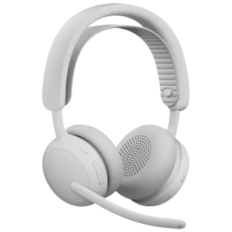 Logitech Zone Wireless 2 ES On-Ear Noise Cancelling Bluetooth Headset - Off-White
