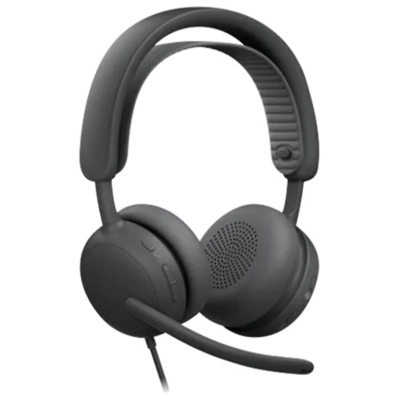 Logitech Zone Wired 2 On-Ear Noise Cancelling Headset (981-001608) - Graphite