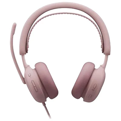 Logitech Zone Wired 2 On-Ear Noise Cancelling Headset - Rose
