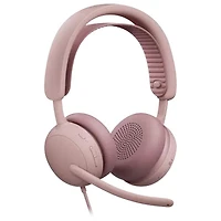 Logitech Zone Wired 2 On-Ear Noise Cancelling Headset - Rose