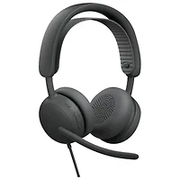Logitech Zone Wired 2 On-Ear Noise Cancelling Headset (981-001611) - Graphite