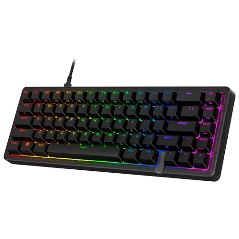 Clavier de jeu mécanique 65 % linéaire ergonomique rétroéclairé Origins 2 65 de HyperX - Noir - Anglais