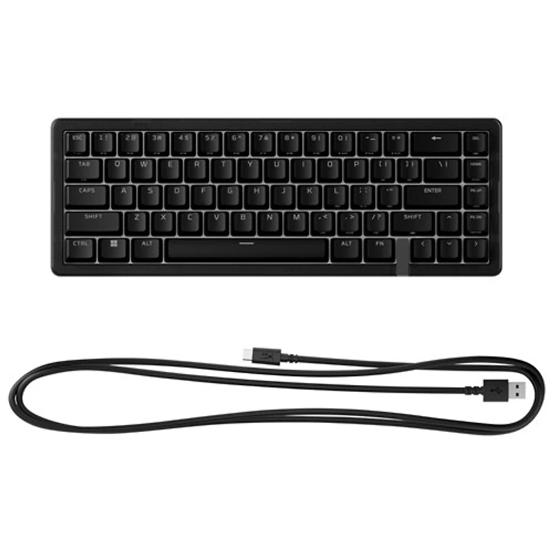 HyperX Origins 2 1800 Backlit Mechanical Linear Ergonomic Full-Size Gaming Keyboard - Black - English