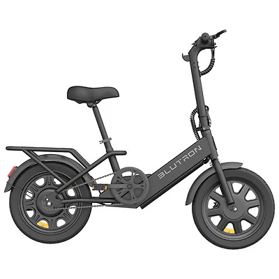 Blutron EB350F V2 Foldable Electric City Bike (350W Motor / 33km Battery Range / 32km/h Top Speed) - Black - Exclusive Retail Partner