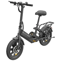 Blutron EB350F V2 Foldable Electric City Bike (350W Motor / 33km Battery Range / 32km/h Top Speed) - Black - Exclusive Retail Partner