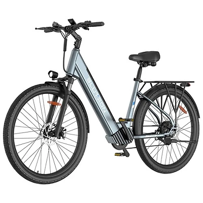 Vélo électrique de transport SC5 de Blutron (moteur 500 W/autonomie maximale 75 km/vitesse maximale 32 km/h) - Bleu ciel