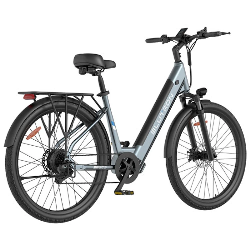 Vélo électrique de transport SC5 de Blutron (moteur 500 W/autonomie maximale 75 km/vitesse maximale 32 km/h) - Bleu ciel