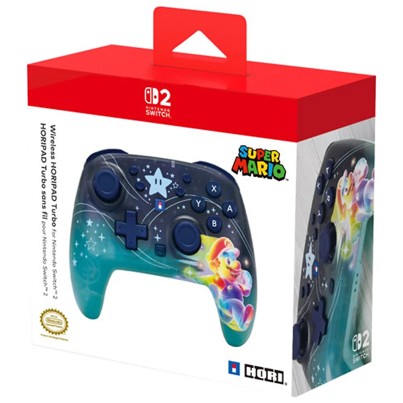 HORI Wireless HORIPAD Turbo Controller for Nintendo Switch 2 - Universe Mario