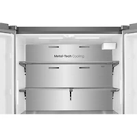 Réfrigérateur à deux portes 22,7 pi³ 36 po avec distributeur d'eau de Hisense (RQ23G4FSEI) - Inox