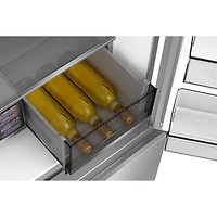 Réfrigérateur à deux portes 22,7 pi³ 36 po avec distributeur d'eau de Hisense (RQ23G4FSEI) - Inox