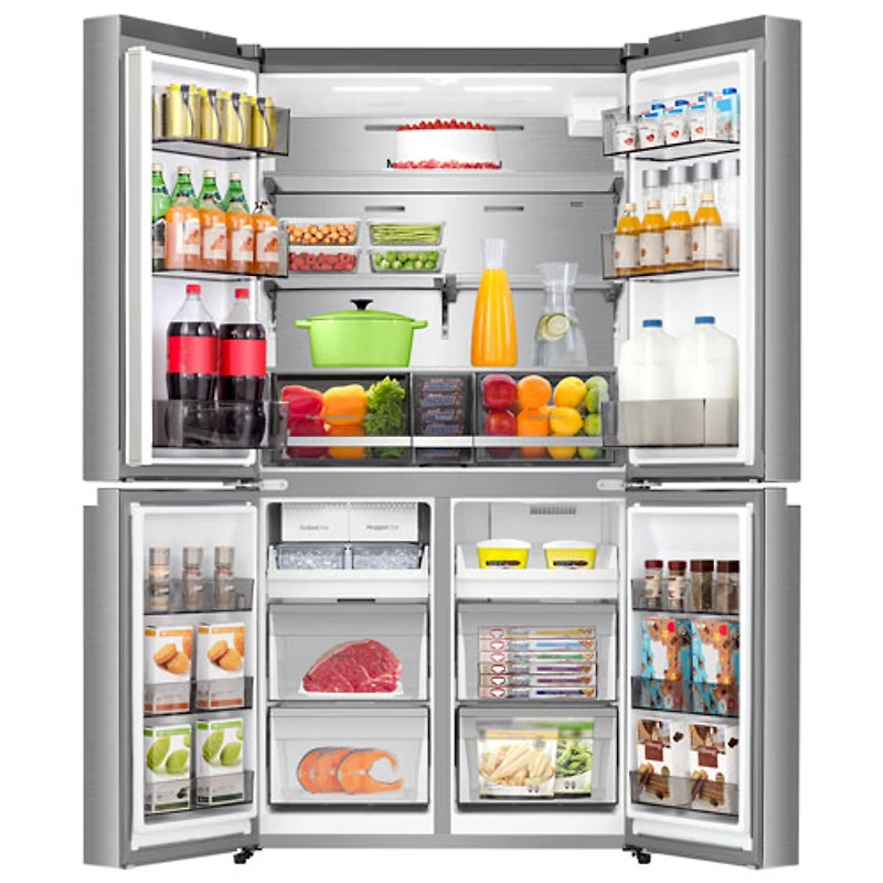 Réfrigérateur à deux portes 22,7 pi³ 36 po avec distributeur d'eau de Hisense (RQ23G4FSEI) - Inox