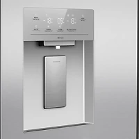Réfrigérateur à deux portes 22,7 pi³ 36 po avec distributeur d'eau de Hisense (RQ23G4FSEI) - Inox