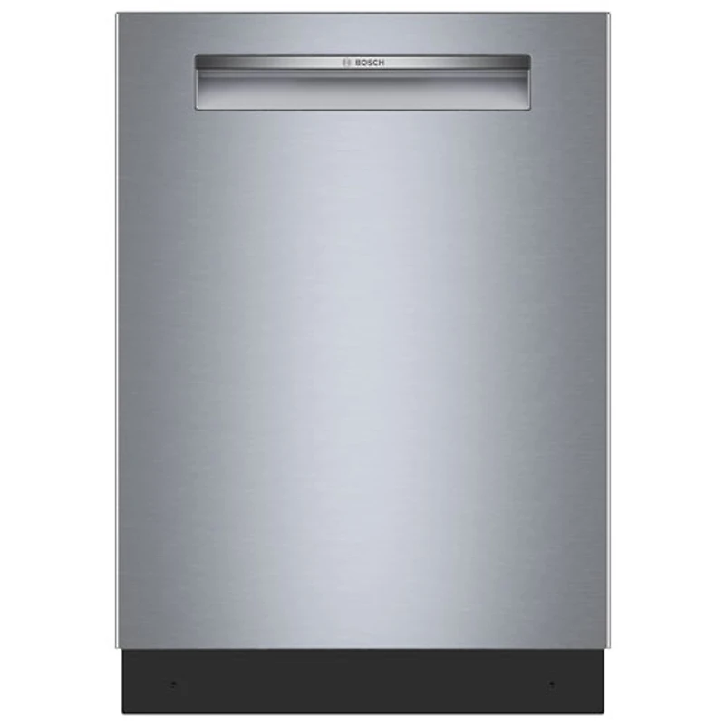 Lave-vaisselle à commandes sur le dessus, Zone Wash, PureDry et 3e panier de 24 po 46 dB série 300 de Bosch - Energy Star (SHP53EM5N) - Acier inoxydable