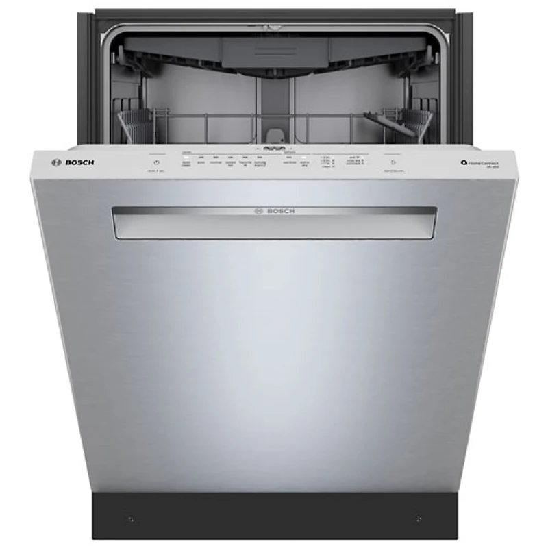 Lave-vaisselle à commandes sur le dessus, Zone Wash, PureDry et 3e panier de 24 po 46 dB série 300 de Bosch - Energy Star (SHP53EM5N) - Acier inoxydable