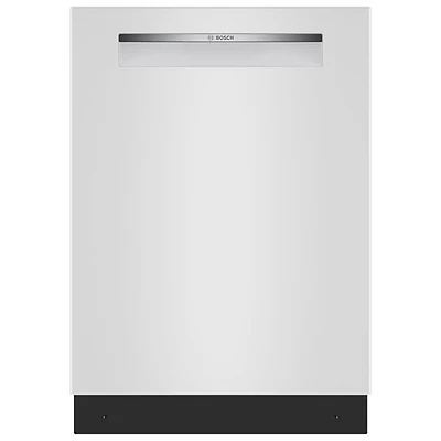 Lave-vaisselle à commandes sur le dessus, Zone Wash, PureDry et 3e panier de 24 po 46 dB série 300 de Bosch - Energy Star (SHP53EM2N) - Blanc