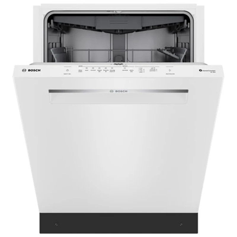 Lave-vaisselle à commandes sur le dessus, Zone Wash, PureDry et 3e panier de 24 po 46 dB série 300 de Bosch - Energy Star (SHP53EM2N) - Blanc