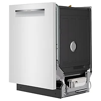 Lave-vaisselle à commandes sur le dessus, Zone Wash, PureDry et 3e panier de 24 po 46 dB série 300 de Bosch - Energy Star (SHP53EM2N) - Blanc
