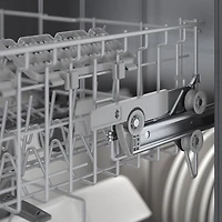 Lave-vaisselle à commandes sur le dessus, Zone Wash, PureDry et 3e panier de 24 po 46 dB série 300 de Bosch - Energy Star (SHP53EM2N) - Blanc