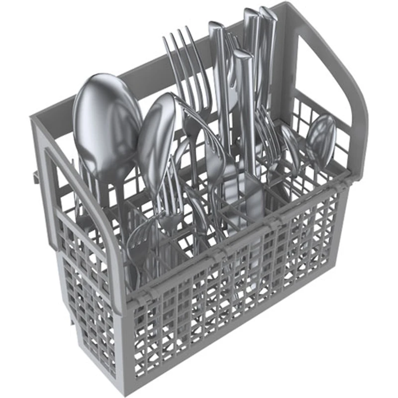 Lave-vaisselle à commandes sur le dessus, Zone Wash, PureDry et 3e panier de 24 po 46 dB série 300 de Bosch - Energy Star (SHP53EM2N) - Blanc
