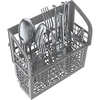 Lave-vaisselle à commandes sur le dessus, Zone Wash, PureDry et 3e panier de 24 po 46 dB série 300 de Bosch - Energy Star (SHP53EM2N) - Blanc