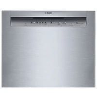 Bosch 300 Series 24" 50dB Precision Wash, PureDry and Overflow Protection Dishwasher with 3rd Rack (SHE3ADF5N) - SS