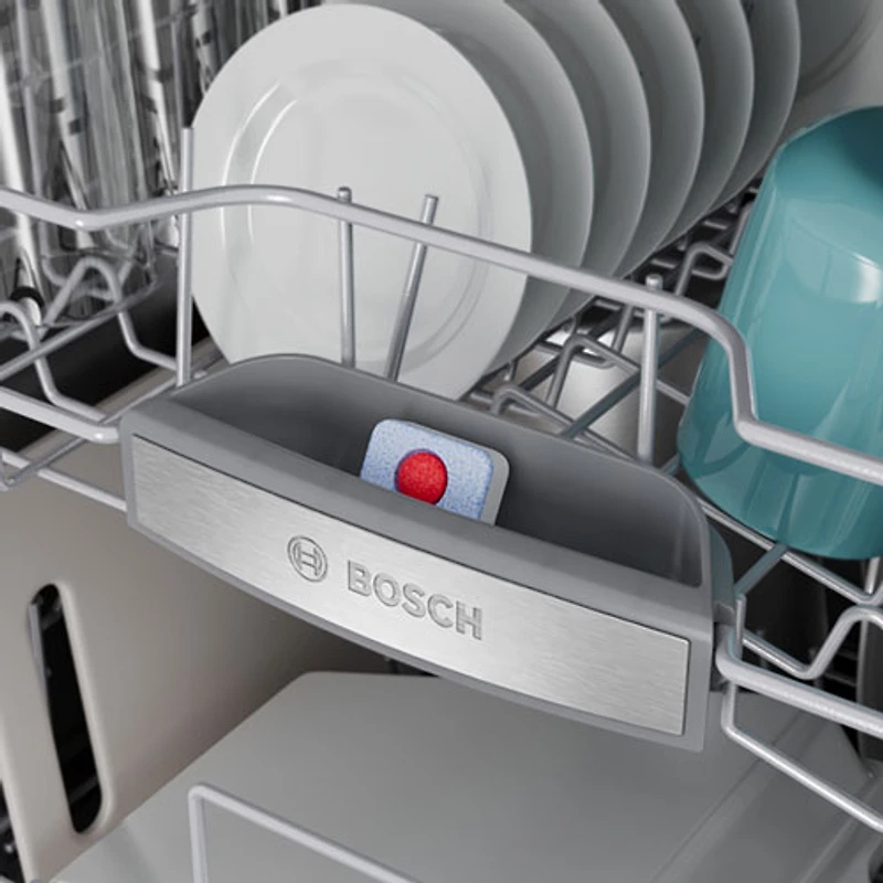 Bosch 300 Series 24" 50dB Precision Wash, PureDry and Overflow Protection Dishwasher with 3rd Rack (SHE3ADF5N) - SS