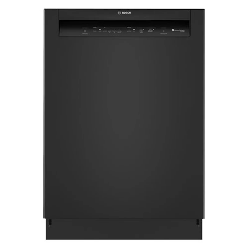 Lave-vaisselle à commandes avant, PureDry Precision, bas gicleur et 2 paniers de 24 po 52 dB série 100 de Bosch (SHE2ADF6N) - Noir