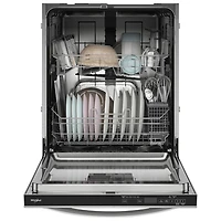 Lave-vaisselle encastrable 24 po 50 dB avec troisième panier de Whirlpool (WDTF3024SZ) - Acier inoxydable