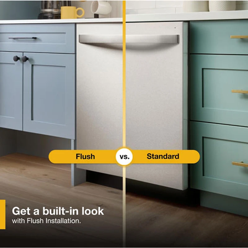 Lave-vaisselle encastrable 24 po 50 dB avec troisième panier de Whirlpool (WDTF3024SZ) - Acier inoxydable