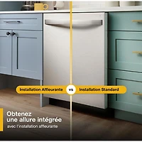 Lave-vaisselle encastrable 24 po 50 dB avec troisième panier de Whirlpool (WDTF3024SZ) - Acier inoxydable
