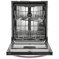 Lave-vaisselle encastrable 24 po 47 dB avec cuve en acier et troisième panier de Whirlpool (WDTF5024SZ) - Acier inoxydable