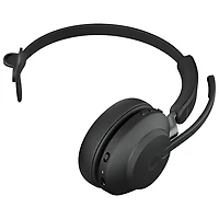 Jabra Evolve2 65 On-Ear Noise Cancelling Bluetooth Headset with Microphone
