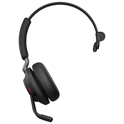 Jabra Evolve2 65 On-Ear Noise Cancelling Bluetooth Headset with Microphone - Black