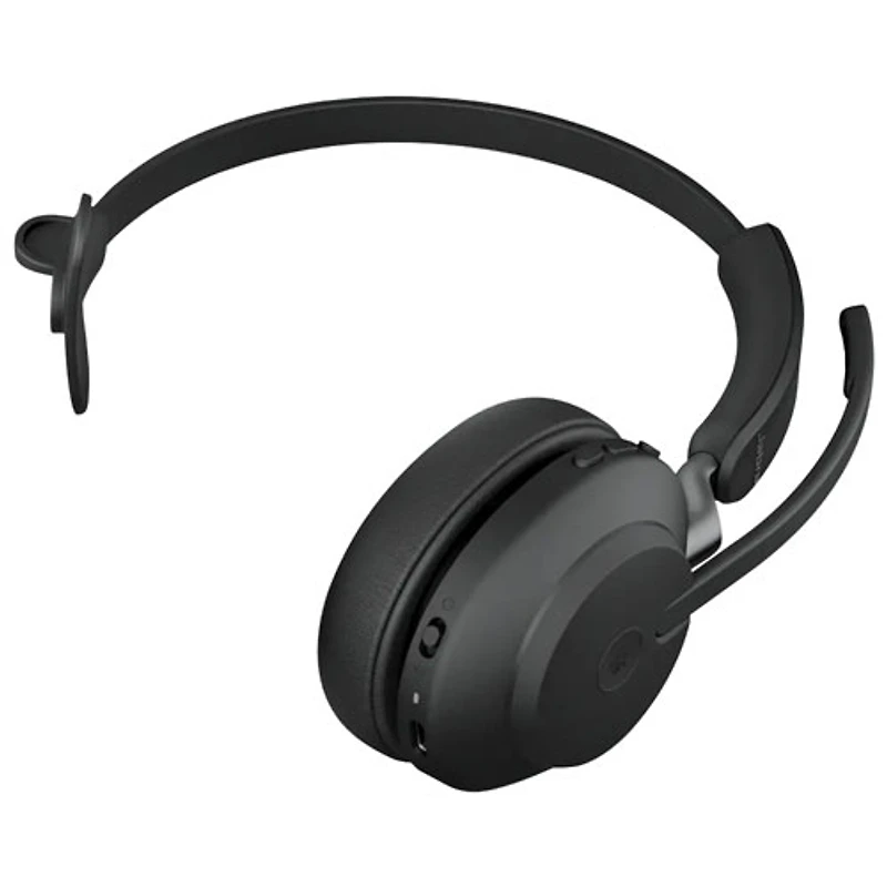 Jabra Evolve2 65 On-Ear Noise Cancelling Bluetooth Headset with Microphone - Black