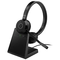 Jabra Evolve 65 TE On-Ear Noise Cancelling Bluetooth Headset with Microphone - Black