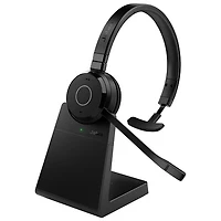 Jabra Evolve 65 TE On-Ear Noise Cancelling Bluetooth Headset with Microphone - Black
