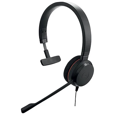 Jabra Evolve 20 On-Ear Headset with Microphone - Black