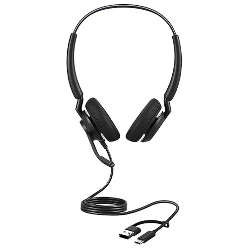 Jabra Engage 40 On-Ear Sound Isolating Headset with Microphone - Black