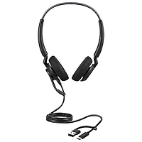 Jabra Engage 40 On-Ear Sound Isolating Headset with Microphone - Black