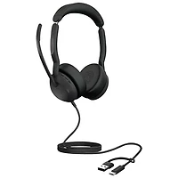 Jabra Evolve2 50 On-Ear Noise Cancelling Bluetooth Headset (Jabra 25089-989-799)