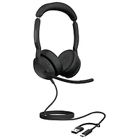 Jabra Evolve2 50 On-Ear Noise Cancelling Bluetooth Headset (Jabra 25089-989-799)