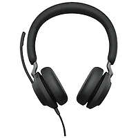 Jabra Evolve2 40 SE On-Ear Sound Isolating Headset (24189-999-799-01) - Black