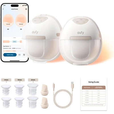 eufy E20 Wearable Hands-Free Double Electric Breast Pump
