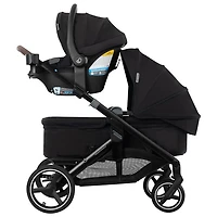 Evenflo Transformer Modular Travel System with LiteMax NXT Infant Car Seat - Black