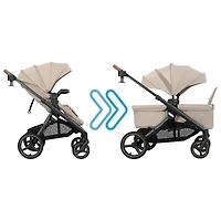 Evenflo Transformer Modular Travel System with LiteMax NXT Infant Car Seat - Beige