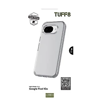 Étui rigide ajusté de Tuff8 pour Pixel 10A - Transparent